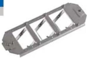 Bachmann 336.039 - Halterung Bodentank 3-fach Stahlblech - 1