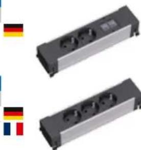 Bachmann 336.039 - Steckdoseneinheiten Aluminium - 3