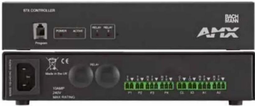 8TX CONTROLLER BACH MANN AMX POWER ACTIVE RELAY RELAY Program Made in the UK 10AMP 240V MAX RATING P1 P2 P3 P4 C5 C6 A1 A2