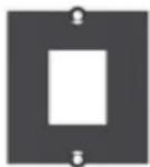 Bachmann 336.039 - 19" Custom Modul Panel 1 HE Aluminium schwarz eloxiert - 8