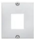 Bachmann 336.039 - 19" Custom Modul Panel 1 HE Aluminium schwarz eloxiert - 5