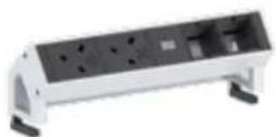 Bachmann 336.039 - DESK 2 Steckdoseneinheiten unbestückt - 5