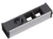 Bachmann 336.039 - 3-fach: 2x Custom Module + Steckdose Strom Länge: ca. 217 mm - 1