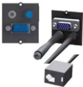 Bachmann 336.039 - Custom Modul 1x VGA + Miniklinke schwarz - 1
