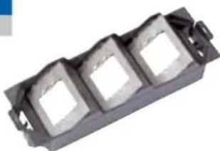 Bachmann 336.039 - Halterung Bodentank 3-fach Kunststoff schwarz - 1