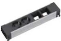 Bachmann 336.039 - 4-fach: 2x Custom Module + Steckdosen Strom Länge: ca. 260 mm - 1