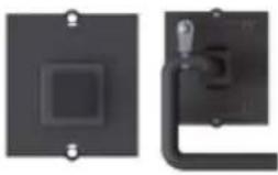 Bachmann 336.039 - Custom Modul mit Edelstahltaster, blau beleuchtet schwarz - 1
