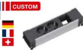 Bachmann 336.039 - Steckdoseneinheiten Aluminium - 2