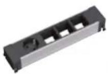 Bachmann 336.039 - 4-fach: 3x Custom Module + Steckdose Strom Länge: ca. 260 mm - 1