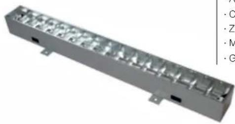 Bachmann 336.039 - SITECO Montageplatz-Anbauleuchte Länge: 899 mm, Breite 87 mm (inkl. Befestigungslasche 126 mm) - 1