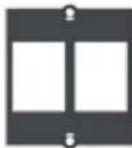 Bachmann 916.000 - 19" Custom Modul Panel 1 HE Aluminium schwarz eloxiert - 7