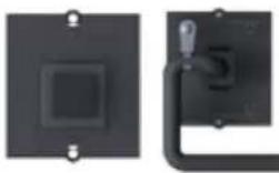 Bachmann 916.000 - Custom Modul mit Edelstahltaster, blau beleuchtet Schwarz - 1