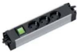 Bachmann 916.000 - Energieleisten mit Kunststoff- oder Aluminiumprofil (52 mm Breite) als einfaches, modulares Elektrifizierungs-Set. - 10