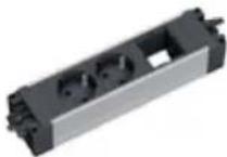 Bachmann 317.102 - Energieleisten mit Kunststoff- oder Aluminiumprofil (52 mm Breite) als einfaches, modulares Elektrifizierungs-Set. - 12