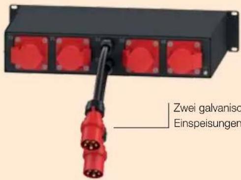 Zwei galvanische Einspeisungen