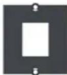 Bachmann 916.003 - 19" Custom Modul Panel 1 HE Aluminium schwarz eloxiert - 8