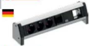Bachmann 916.003 - 3x Custom Modul + Steckdosen Strom - 5