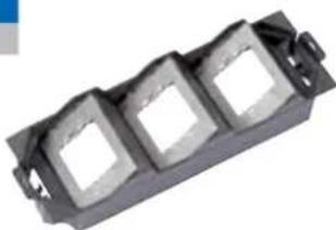 Bachmann 916.003 - Halterung Bodentank 3-fach Kunststoff schwarz - 1