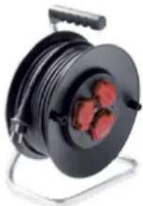 Bachmann 916.003 - Stahlblech Kabeltrommel, Leitung: H05VV-F 3G 1,50 mm² - 6