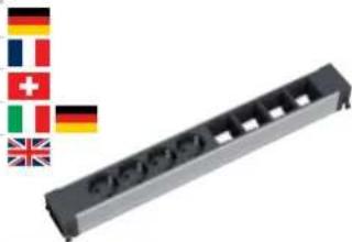 Bachmann 916.003 - 8-fach Steckdoseneinheiten für Conference / Top Frame - 3
