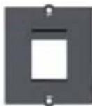 Bachmann 916.003 - 19" Custom Modul Panel 1 HE Aluminium schwarz eloxiert - 6