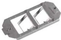 Bachmann 916.003 - Halterung Bodentank 2-fach Stahlblech - 1