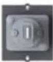 Bachmann 916.003 - Custom Modul 1x USB 2.0 B / A Schwarz - 2