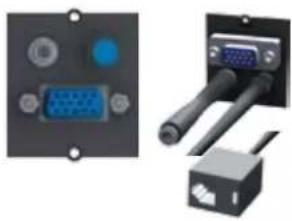 Bachmann 916.003 - Custom Modul VGA, Miniklinke und Taster für Media Switcher - 1