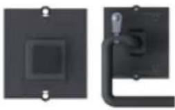 Bachmann 916.1129 - Custom Modul mit Edelstahltaster, blau beleuchtet Schwarz - 1