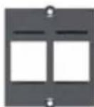 Bachmann 916.1129 - 19" Custom Modul Panel 1 HE Aluminium schwarz eloxiert - 4