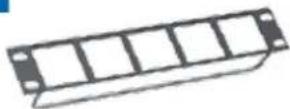 Bachmann 916.1129 - 19" Custom Modul Panel 1 HE Aluminium schwarz eloxiert - 1