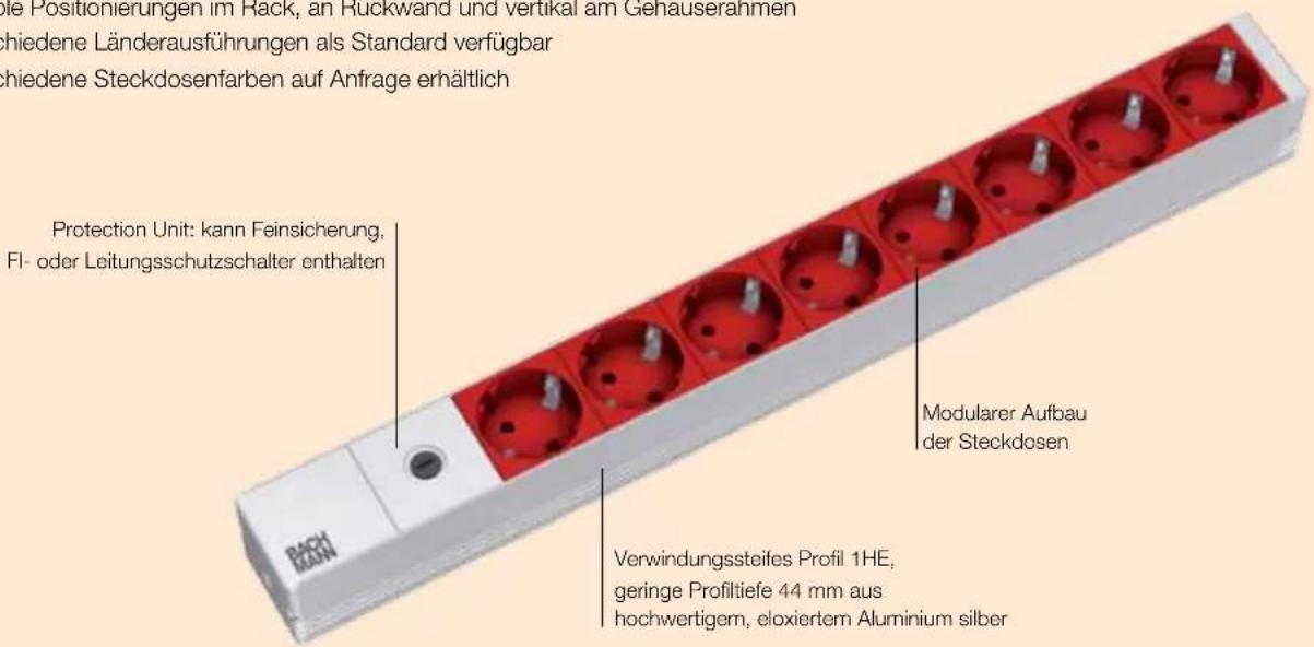 Bachmann Desk 1 - 19" IT PDU Basic (230 V / 50 Hz) - 1