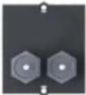 Bachmann Desk 1 - Custom Modul 1x SAT / TV / Radio Schwarz - 2