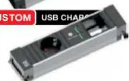 Bachmann Desk 1 - Steckdoseneinheiten Aluminium, 3-fach - 12