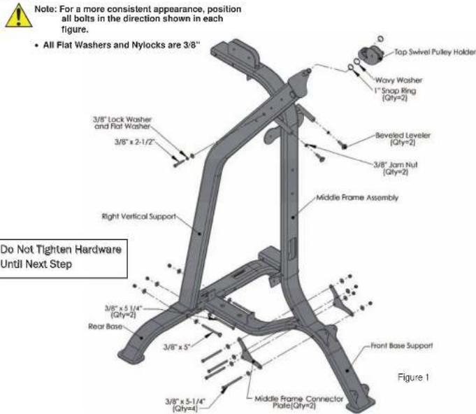 TUNTURI Upper Body Unit - IMPORTANT - Check These Components Before Using Gym: - 43