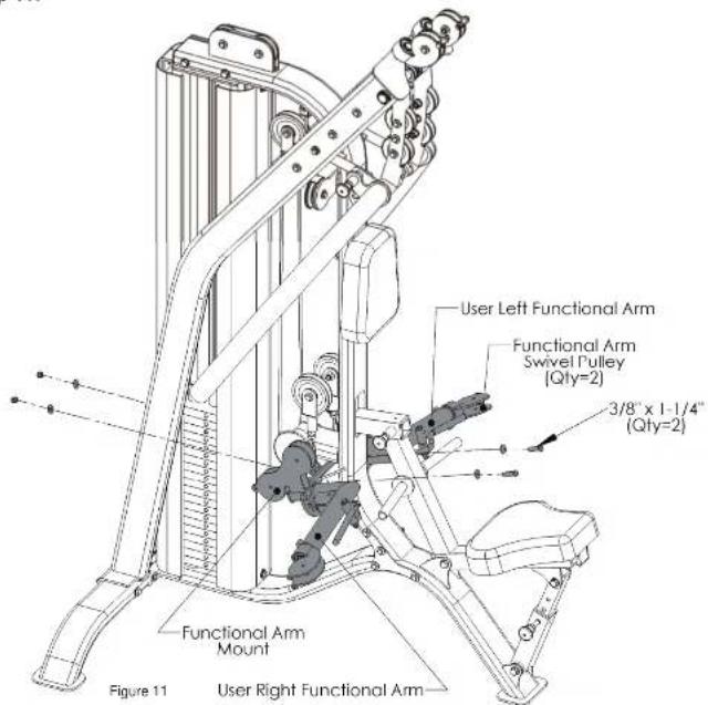 TUNTURI Upper Body Unit - Guide Rod Lubrication: - 11