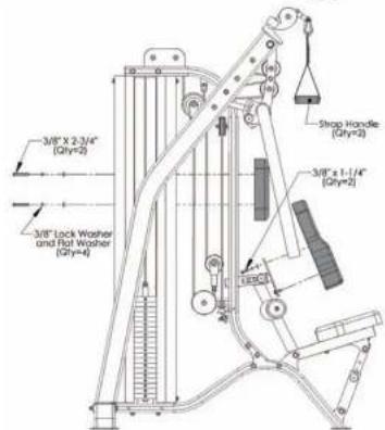 TUNTURI Upper Body Unit - Guide Rod Lubrication: - 13