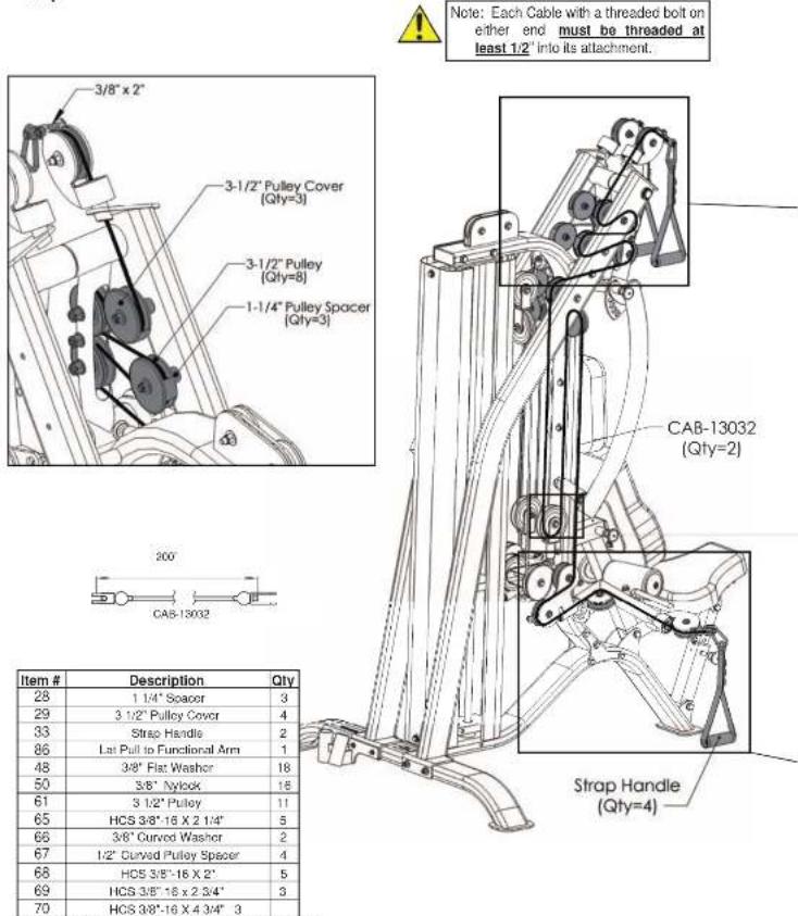 TUNTURI Upper Body Unit - Guide Rod Lubrication: - 6