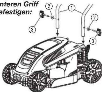nteren Griff efestigen: