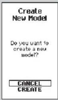 Create New Model Do you want to create a new model? CANCEL CREATE