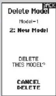 Delete Model Model-1 2: New Model DELETE THIS MODEL? CANCEL DELETE