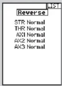 Reverse STR Normal THR Normal AX1 Normal AX2 Normal AX3 Normal