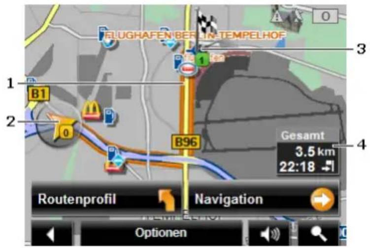 NAVIGON 2210 - Karte im Modus Vorschau - 1