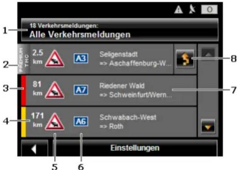 NAVIGON 2210 - Verkehrsmeldungen anzeigen - 1