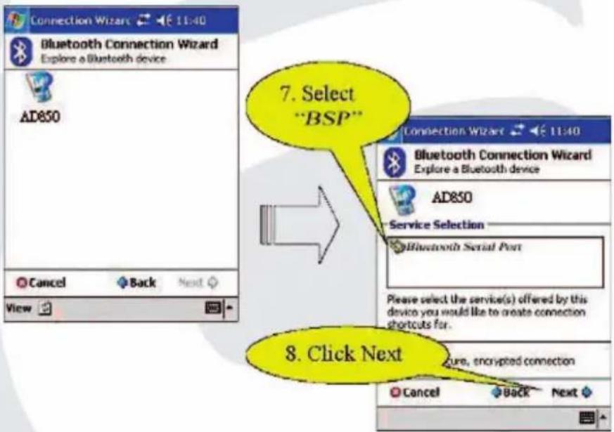 Adapt AD-850 - Activate Bluetooth Manager & Establish New Connections. - 2