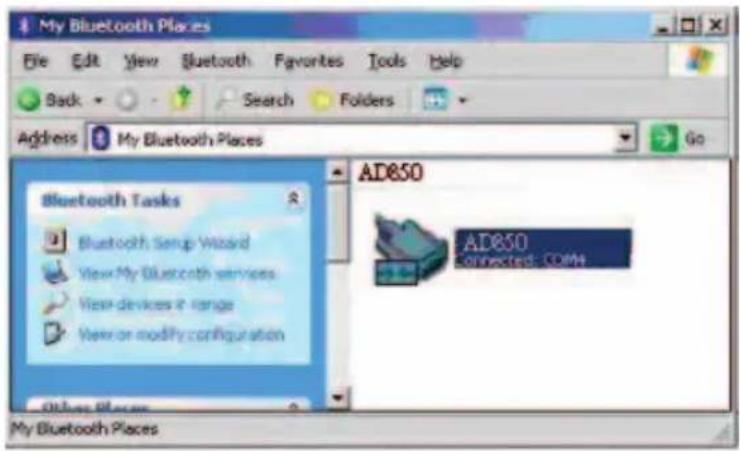 Adapt AD-850 - Bluetooth confi guration setup with PC connection - 12