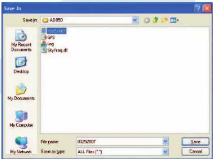 Adapt AD-850 - Transfer data to Google Earth - 2