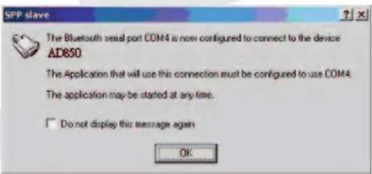 Adapt AD-850 - Bluetooth confi guration setup with PC connection - 8