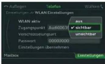 AUDI RS 3 Sportback (2015) - WLAN-Hotspot aktivieren - 4