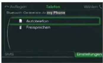 AUDI A5 Coupe (2015) - Option 1: Verbinden über Mobiltelefon mit remote SIM Access Profile (rSAP) - 5